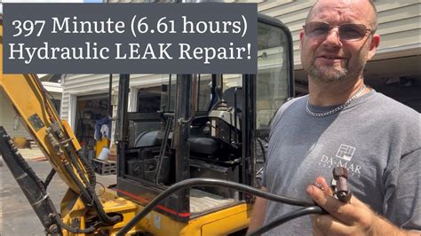 mini excavator hydraulic leak|caterpillar 302.5 mini leak repair.